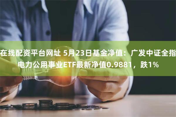 在线配资平台网址 5月23日基金净值：广发中证全指电力公用事业ETF最新净值0.9881，跌1%