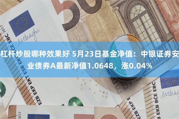 杠杆炒股哪种效果好 5月23日基金净值：中银证券安业债券A最新净值1.0648，涨0.04%