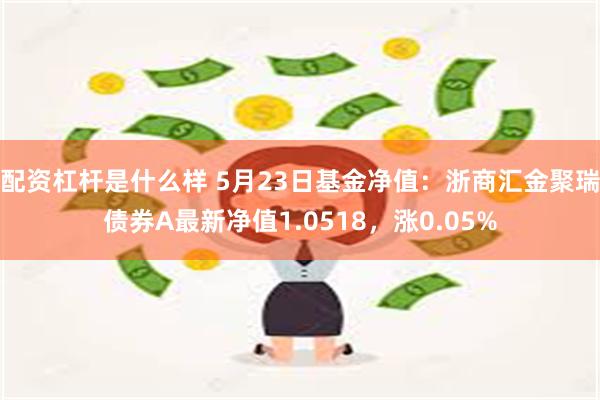 配资杠杆是什么样 5月23日基金净值：浙商汇金聚瑞债券A最新净值1.0518，涨0.05%