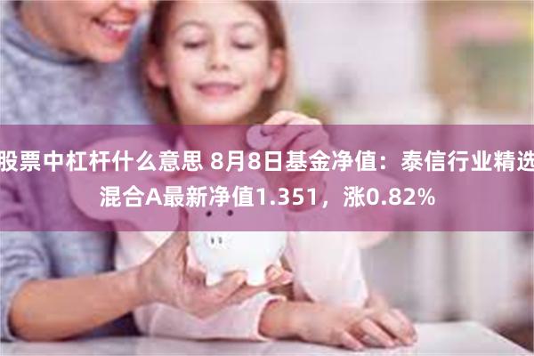 股票中杠杆什么意思 8月8日基金净值：泰信行业精选混合A最新净值1.351，涨0.82%