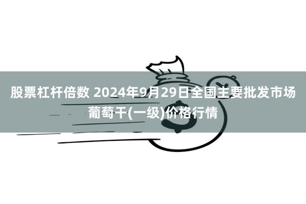 股票杠杆倍数 2024年9月29日全国主要批发市场葡萄干(一级)价格行情