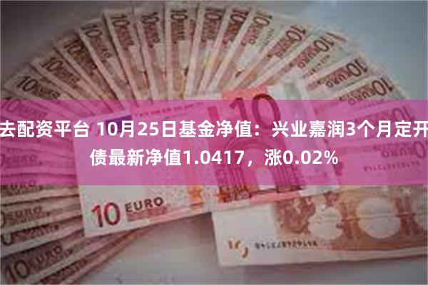 去配资平台 10月25日基金净值：兴业嘉润3个月定开债最新净值1.0417，涨0.02%